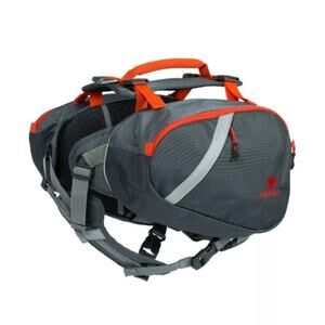 NEW Mountainsmith K9 Pack Small Dog Hiking Backpack Saddlebag Gray Orange NWT